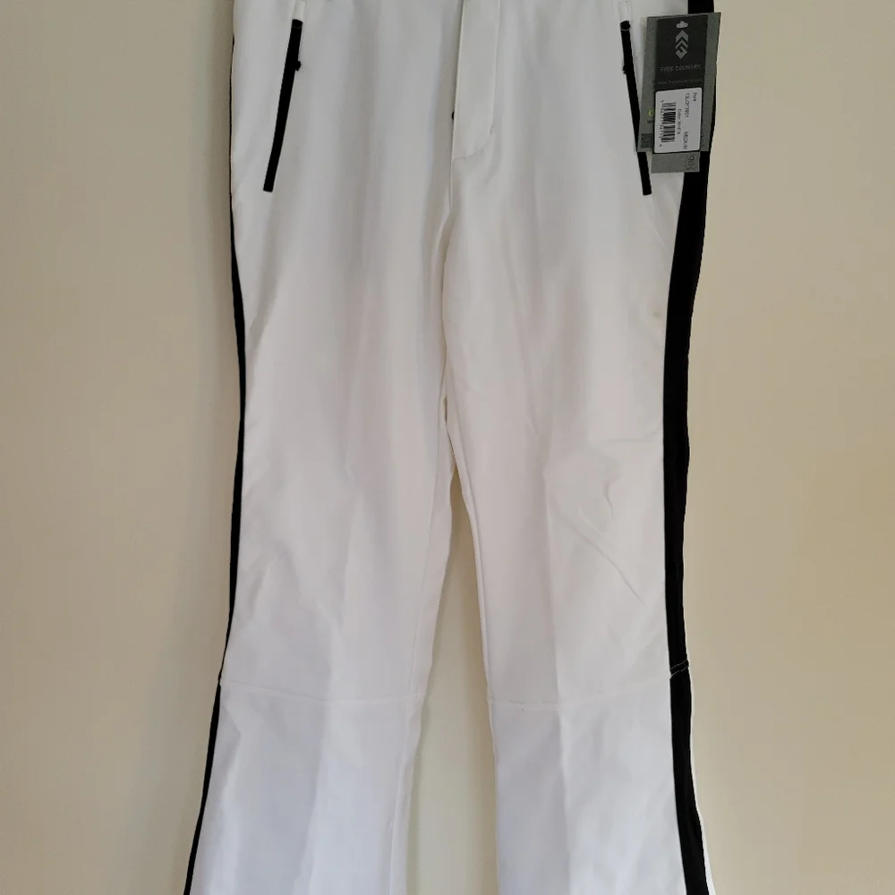 NWT Free Country White Softshell Snow Ski Pants Women's Size M - Picture 1 of 4